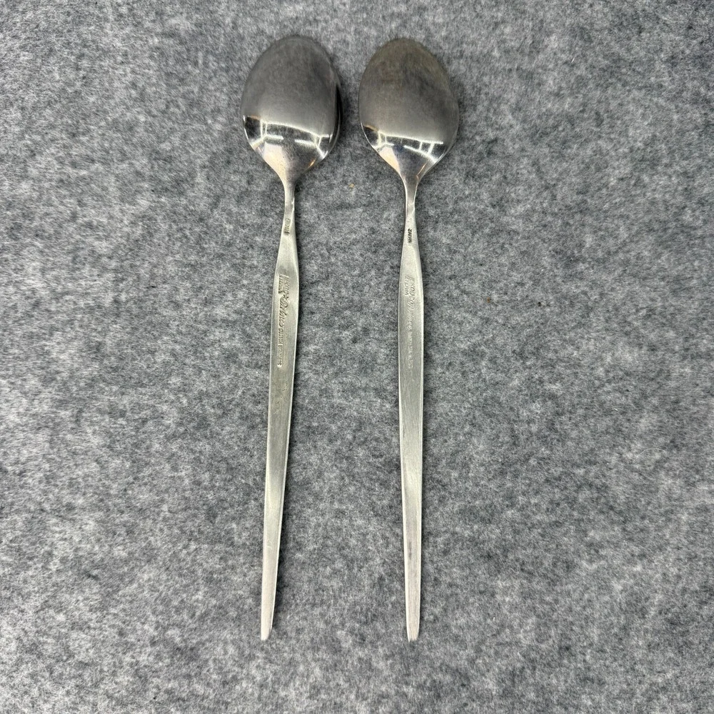 Ekco Prince Stainless JAPAN Eterna Set of 2 Iced Tea Spoons Dining Flatware‎
